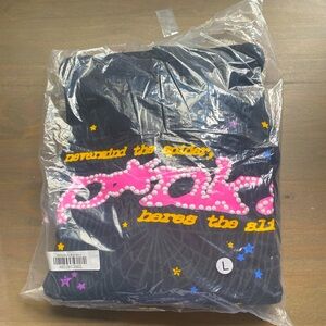Black “P*nk!” Sp5der hoodie